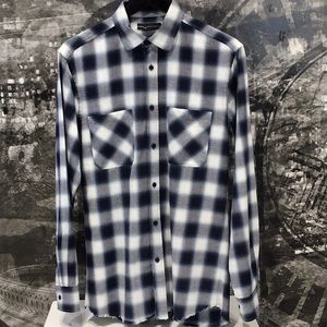 Romeo+Juliet Couture Ombré lines Plaid Button Down Shirt